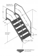 TREPPE mit 3 Stufen