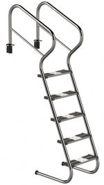 Eichenwald Ideal Bazénový rebrík 5 stupňový s úrovňou zabezpečenia Modell 53