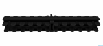 Kratka przelewowa - Kratka rolowana - dwustronna - szerokość 245 mm, wysokość 35 mm - kolor czarny RAL 9011
