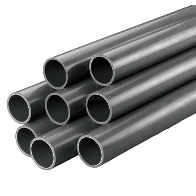 PVC-U Rohr Schwarz UV-stabilisiert 50 x 2,4mm - PN 10, 3,53 €